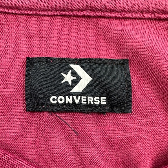 NWOT Converse Maroon Golden Logo Print T-Shirt Girls Large 12-13Y - Picture 4 of 6